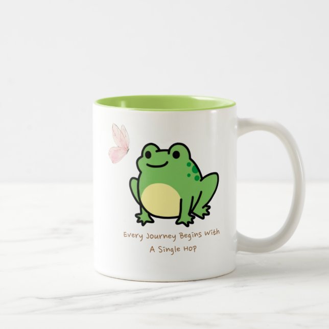Caneca De Café Em Dois Tons Sapo Café Mug (Direita)