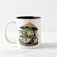 Sapo Comendo Ramen Kawaii Neko Macarrão Japonês 