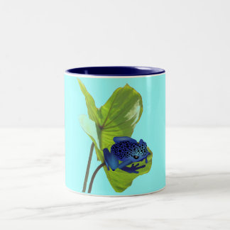 Caneca De Café Em Dois Tons Sapo do dardo do veneno