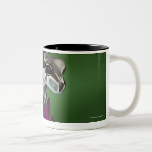 Caneca De Café Em Dois Tons Sapo do leite, resinifictrix de Trachycephalus