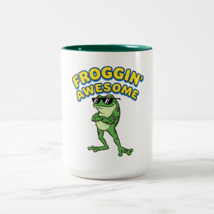 Caneca De Café Em Dois Tons Sapo Legal Incrível