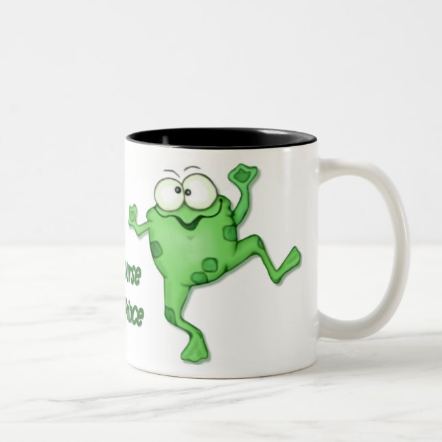 Caneca De Café Em Dois Tons Sapo Prince (Direita)