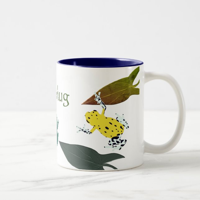Caneca De Café Em Dois Tons Sapo Verde (Direita)