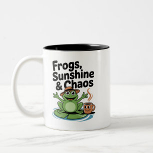 Caneca De Café Em Dois Tons Sapos Vibes e Café