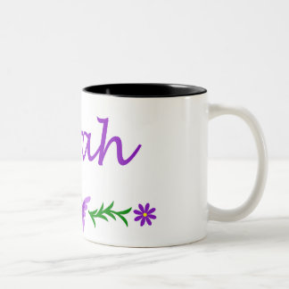 Caneca De Café Em Dois Tons Sarah (borboleta roxa)