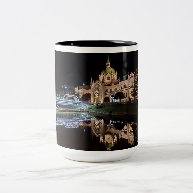 Caneca De Café Em Dois Tons Sarajevo Mug-Excelente ideia especial de presente  (Centro)
