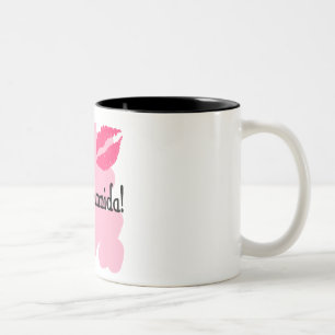 Caneca De Café Em Dois Tons Saranghamnida - coreano eu te amo