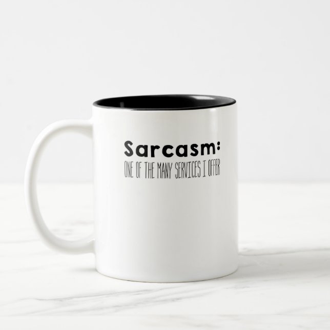 Caneca De Café Em Dois Tons sarcasm (Esquerda)