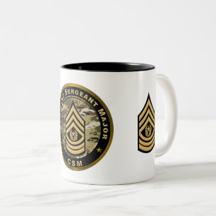 Caneca De Café Em Dois Tons Sargento-comando Major CSM