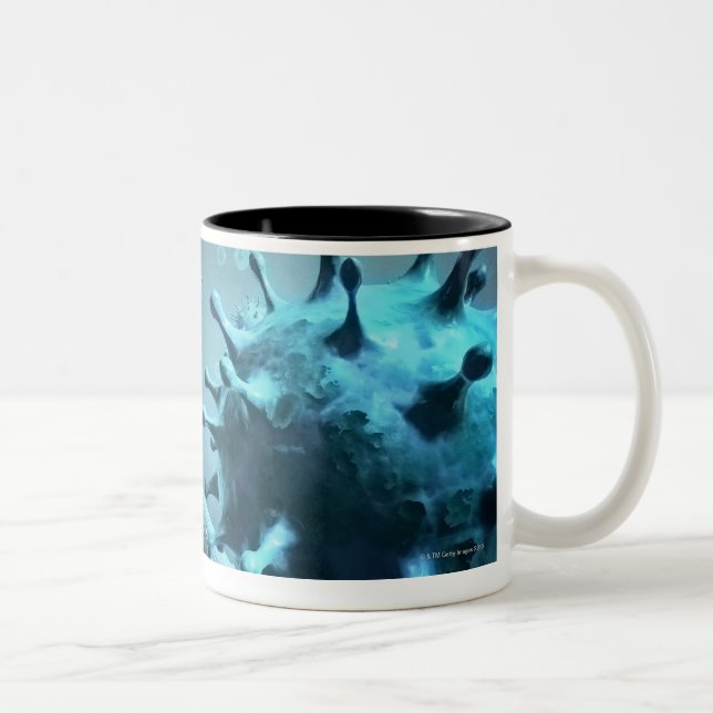 Caneca De Café Em Dois Tons SARS Coronavirus (Direita)