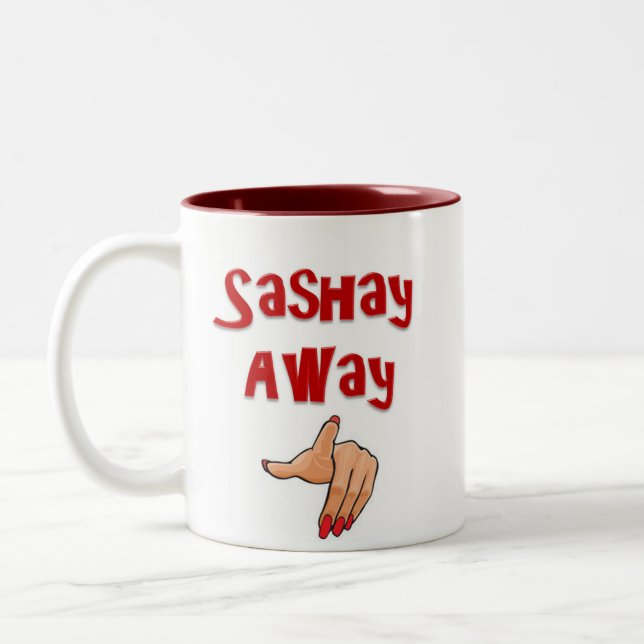 Caneca De Café Em Dois Tons Sashay Away (Esquerda)