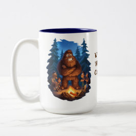Caneca De Café Em Dois Tons Sasquatch de Saída