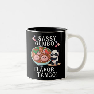 Caneca De Café Em Dois Tons Sassy Gumbo Flavor Tango