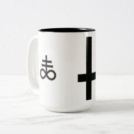 Caneca De Café Em Dois Tons Satanista