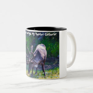 Caneca De Café Em Dois Tons Saudações de Natal meu Caçador Coletor