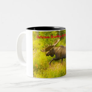 Caneca De Café Em Dois Tons Saudações de Natal meu Caçador Coletor