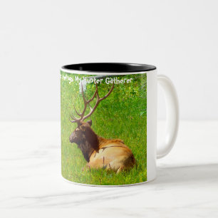 Caneca De Café Em Dois Tons Saudações de Natal Meu Caçador Coletor