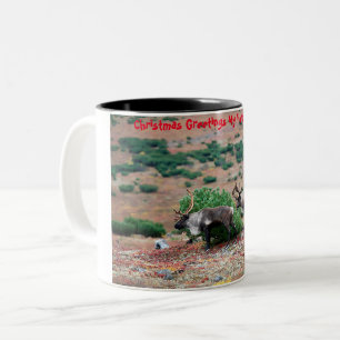 Caneca De Café Em Dois Tons Saudações de Natal meu Caçador Coletor