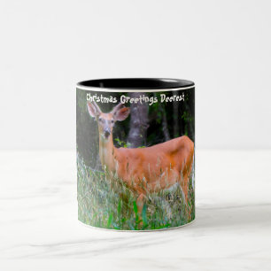Caneca De Café Em Dois Tons Saudações de Natal Querido