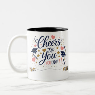 Caneca De Café Em Dois Tons Saúde - Colorida Graduação Mug 2025