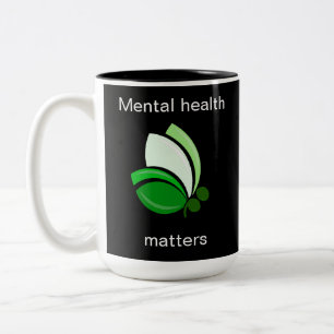 Caneca De Café Em Dois Tons Saúde Mental Importa