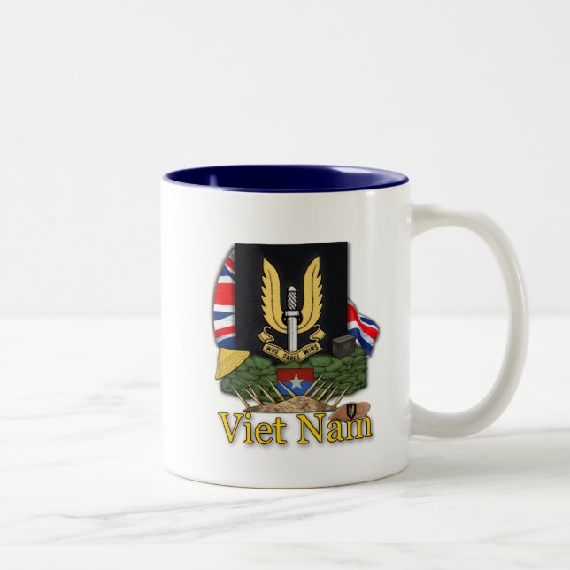 Caneca De Café Em Dois Tons SAV SAS vietnnam war veterCup (Direita)