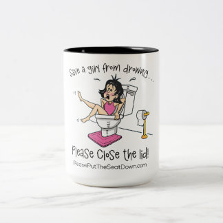 Caneca De Café Em Dois Tons Save A Girl From Drowning Mug