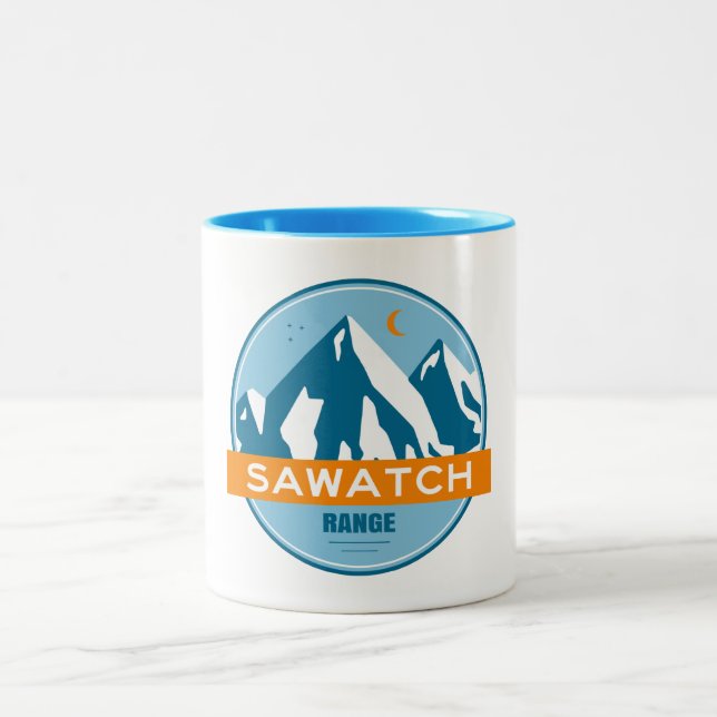 Caneca De Café Em Dois Tons Sawatch Range Colorado (Centro)