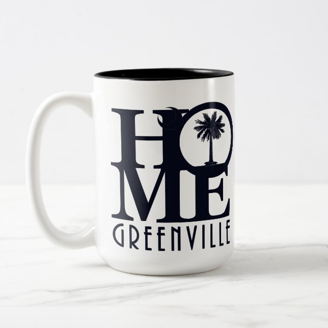 Caneca De Café Em Dois Tons SC HOME 15oz de Greenville (Esquerda)