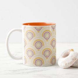 Caneca De Café Em Dois Tons Scallop Japonês Beige