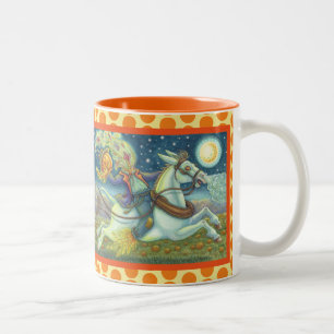 CANECA DE CAFÉ EM DOIS TONS SCARECRONA DE HORSEMÃ INOXIDÁVEL, HALLOWEEN MUG CL