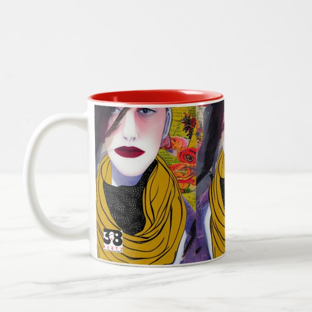 Caneca De Café Em Dois Tons Scarf Mug (Esquerda)