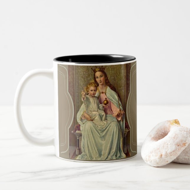 CANECA DE CAFÉ EM DOIS TONS SCEPTER INFANTIL DO TRONO DA AVENIDA MARIA QUEEN (Com Donut)
