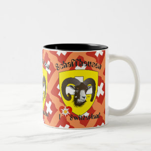 Caneca De Café Em Dois Tons Schaffhausen - Suíça Suisse - Svizzera taça