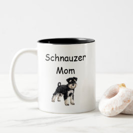 Caneca De Café Em Dois Tons Schnauzer Coffee Mug