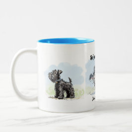 Caneca De Café Em Dois Tons Schnauzer Gang Funny Coffee Mug