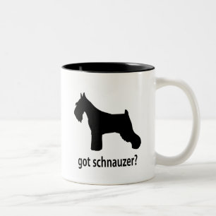 Caneca De Café Em Dois Tons Schnauzer obtido