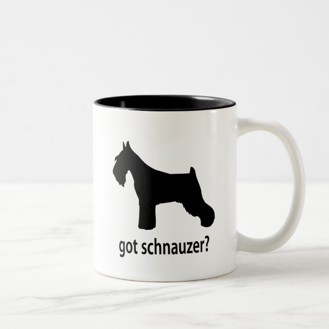 Caneca De Café Em Dois Tons Schnauzer obtido (Direita)