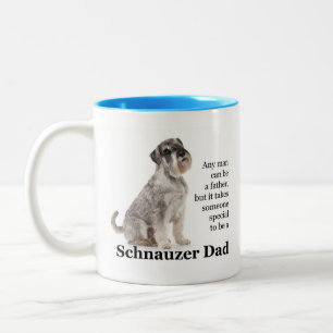 Caneca De Café Em Dois Tons Schnauzer Pai Mug