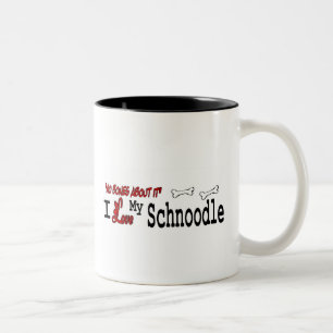 Caneca De Café Em Dois Tons Schnoodle (I Love)