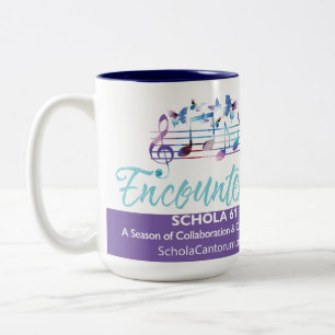 Caneca De Café Em Dois Tons Schola Cantorum Encounters Season 61 12-oz mug