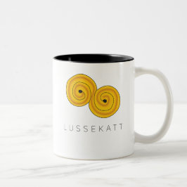 Caneca De Café Em Dois Tons Schwedischer Lussekatt Lucia