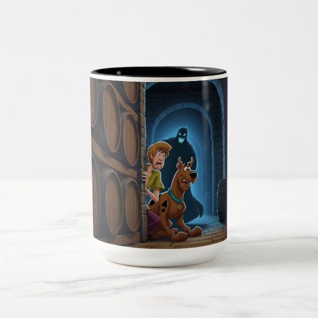 Caneca De Café Em Dois Tons Scooby & Shaggy: Barrel of Fright (Centro)