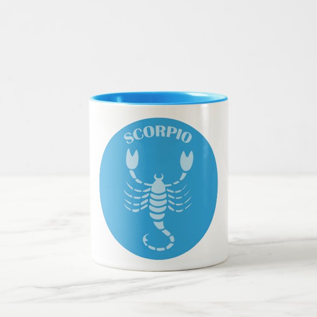 Caneca De Café Em Dois Tons Scorpio Coffee Mug (Centro)
