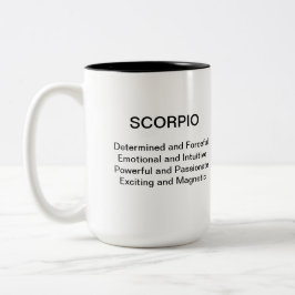 Caneca De Café Em Dois Tons Scorpio Mug