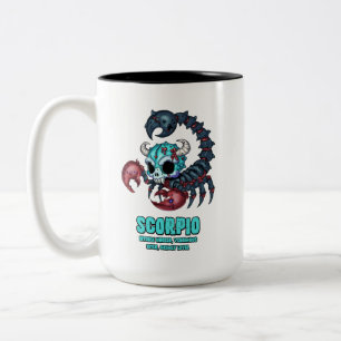 Caneca De Café Em Dois Tons Scorpio Zombie
