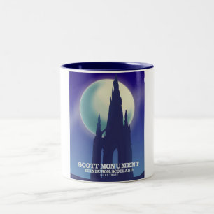Caneca De Café Em Dois Tons Scott Monument, Edimburgo, Escócia