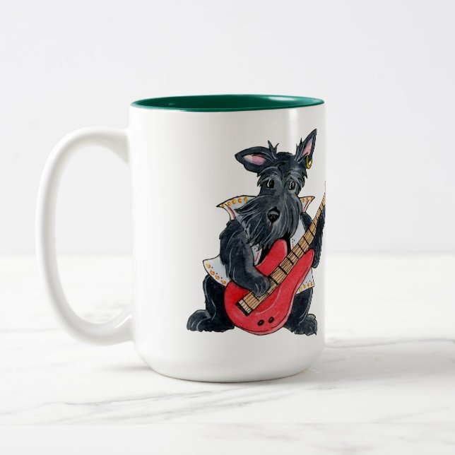 Caneca De Café Em Dois Tons Scotties Rock Bhelp Mug (Esquerda)