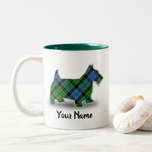 Caneca De Café Em Dois Tons Scottish escocês Terrier do Tartan de Forsyth do