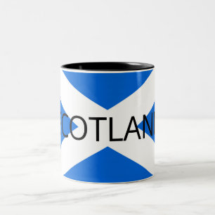 Caneca De Café Em Dois Tons Scottish Flag Scotland mugt